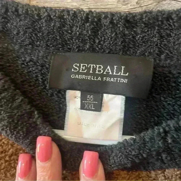 Vintage Setball by Gabriella Frattini Wool Sweater size XXL - Picture 6 of 7